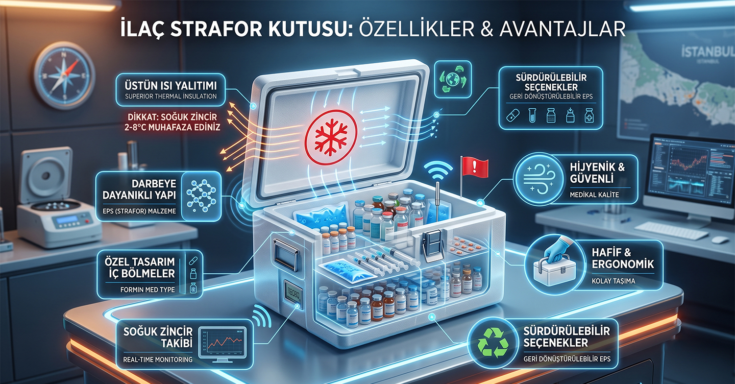 Strafor İlaç Muhafaza Kutusu EPS Tablo 2
