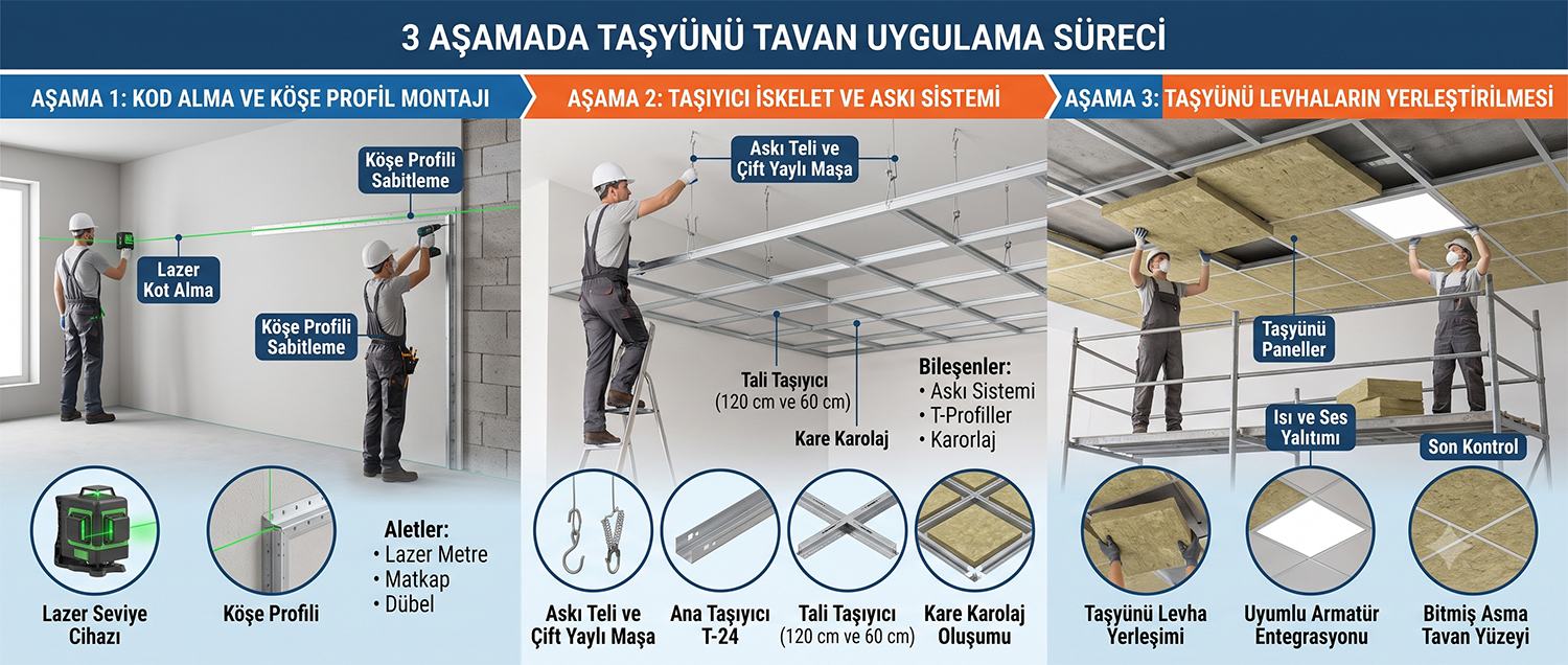 Taşyünü montaj uygulaması